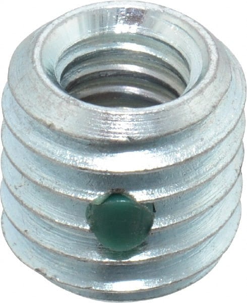 Thread Locking Insert: 5/16-18 Internal Thread, 1/2-13 External Thread, UNC, 31/64