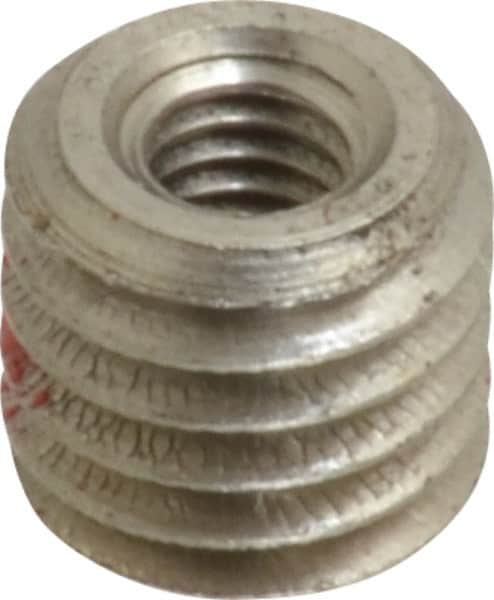 Thread Locking Insert: M4 x 0.7 Internal Thread, M8 x 1.25 External Thread, Metric Coarse, 0.296