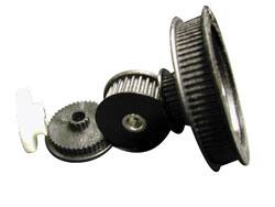 Timing Belt Pulleys, Pitch Diameter: 1.273mm, 1.273in (Decimal Inch), Face Width: 0.5mm, 0.5in , Flange Diameter: 1.51mm, 1.51in , Number Of Teeth: 20  MPN:20XL037SF