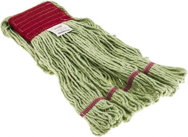 Wet Mop Loop: Side Loading, Large, Green Mop, Polyethylene terephthalate MPN:BD14LG