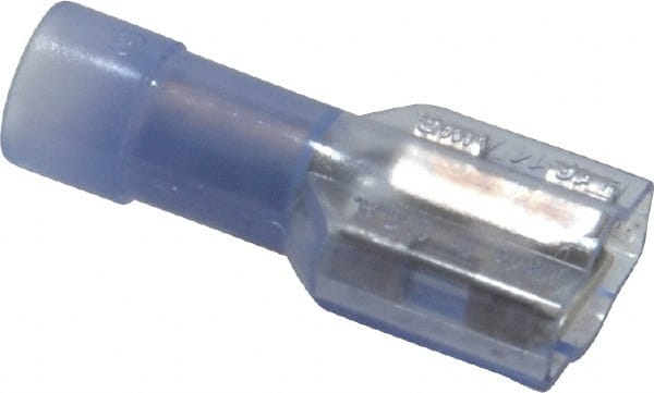 Wire Disconnect: Female, Clear, Nylon, 16-14 AWG, 1/4