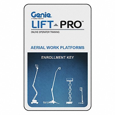 Aerial Work Platform Course Access Card MPN:Lift Pro (AWP)