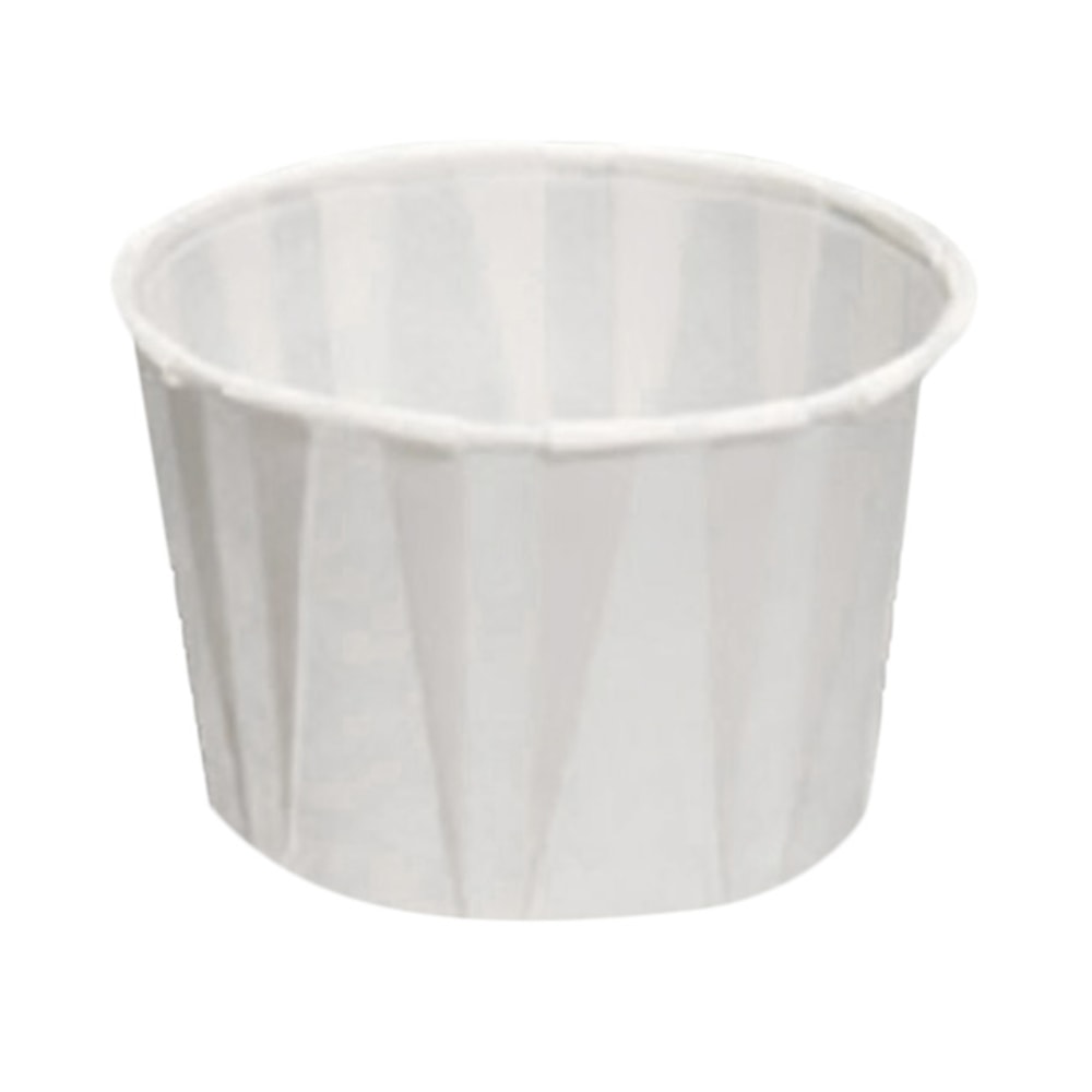 Genpak Paper Pleated Souffle Cups, 2 Oz, White, Case Of 5,000 MPN:F200