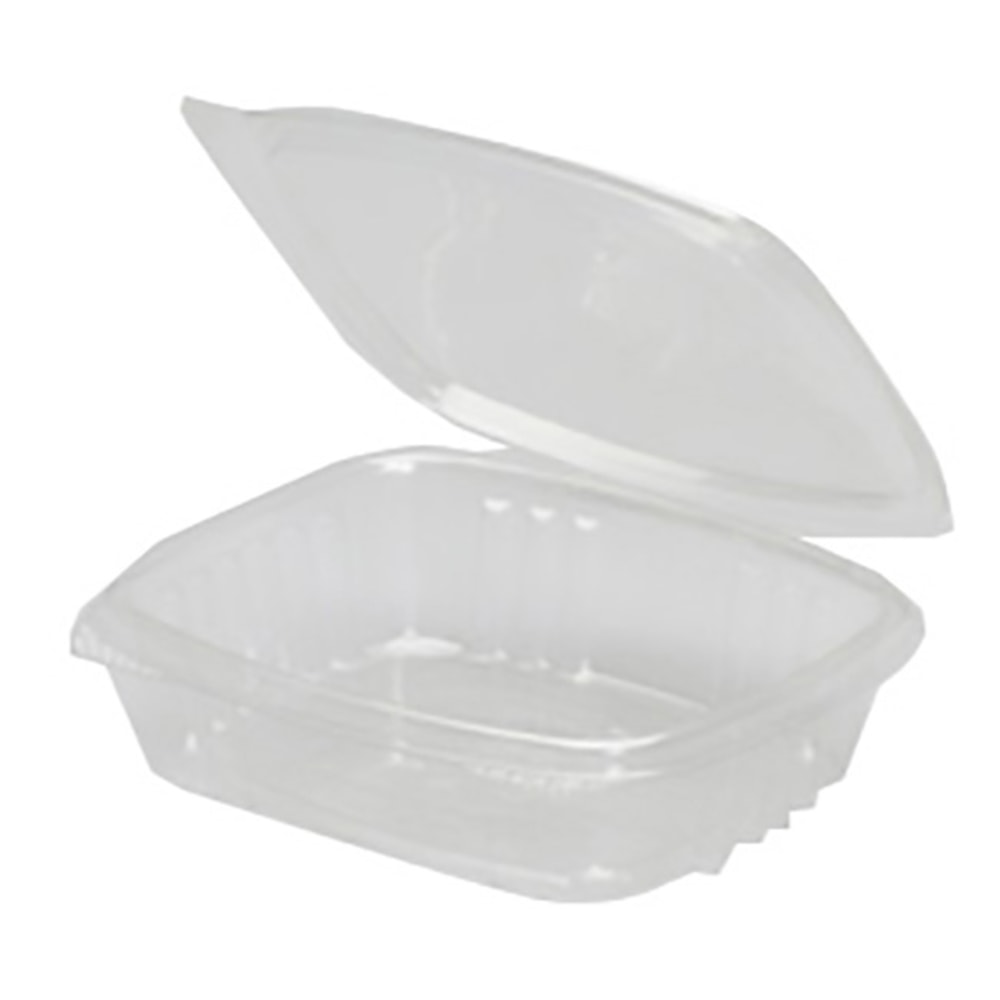 Genpak Plastic Hinged Deli Food Containers, Rectangle, 8 Oz, Case Of 200 (Min Order Qty 2) MPN:AD08