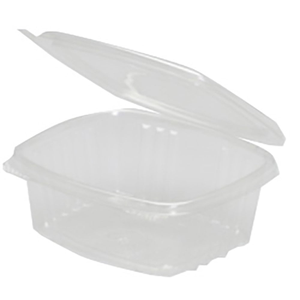 Genpak Plastic Hinged Deli Food Containers, Rectangle, 12 Oz, Case Of 200 (Min Order Qty 2) MPN:AD12