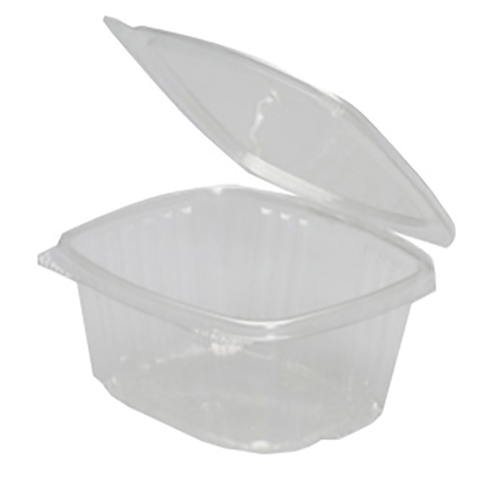 Genpak Plastic Hinged Deli Food Containers, Rectangle, 16 Oz, Case Of 200 MPN:AD16