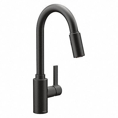 Gooseneck Matte Black Moen Gena Brass MPN:7882BL