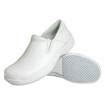 Loafer Shoe 10-1/2 Wide White Plain PR MPN:4705-10.5W