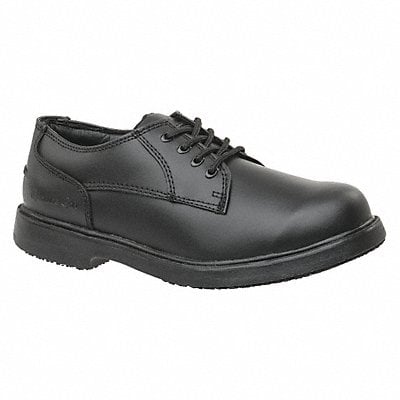 Oxford Shoe 7-1/2 Wide Black Plain PR MPN:7100-7.5W