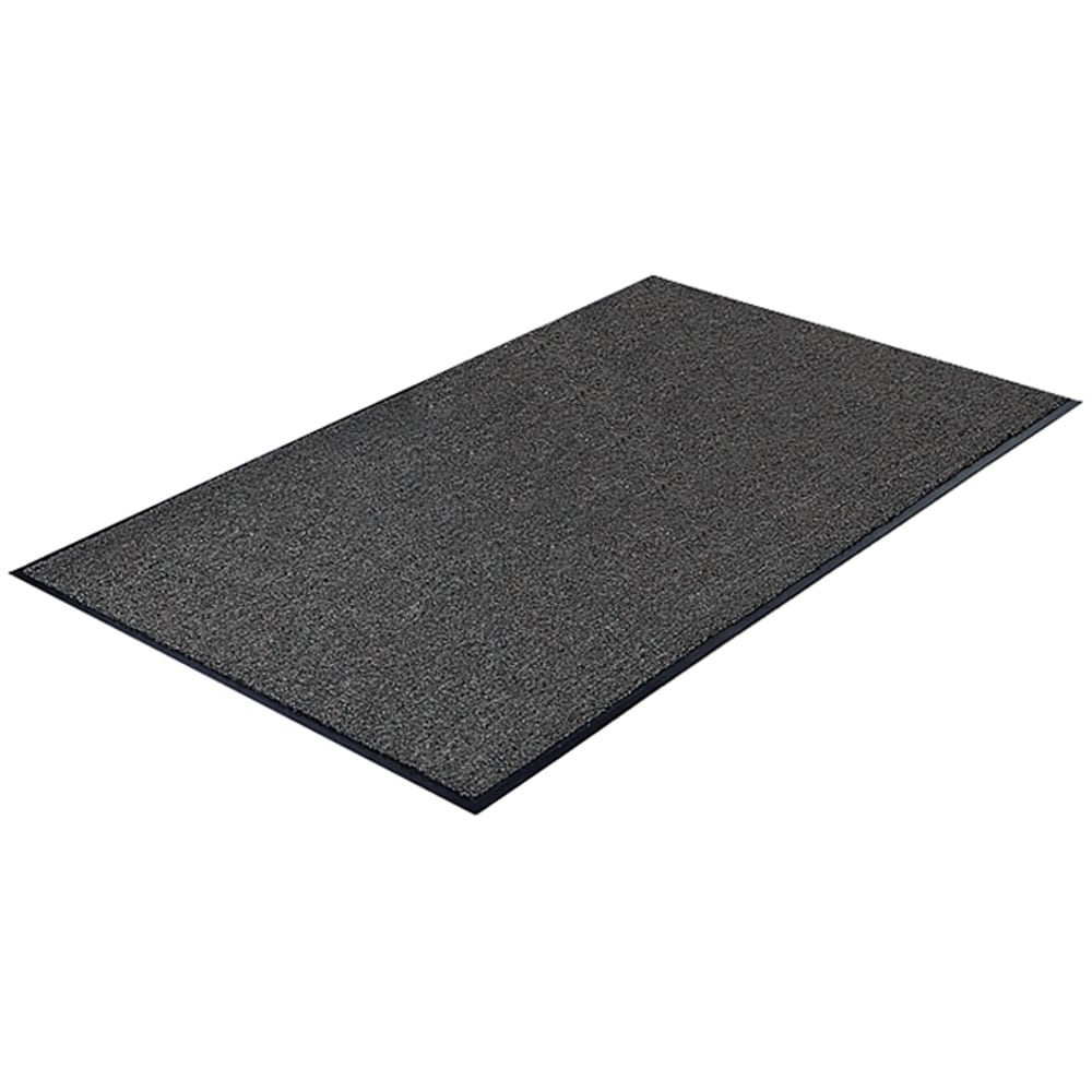 Genuine Joe Silver Series Walk-Off Indoor Mat, 3ft x 5ft, Charcoal (Min Order Qty 2) MPN:56352