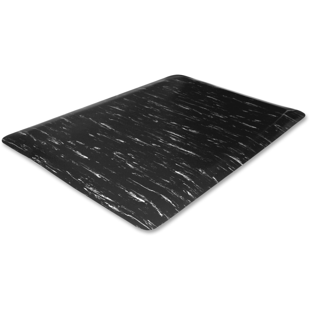 Genuine Joe Anti-Fatigue Mat, 3ft x 5ft, Black Marble MPN:58841