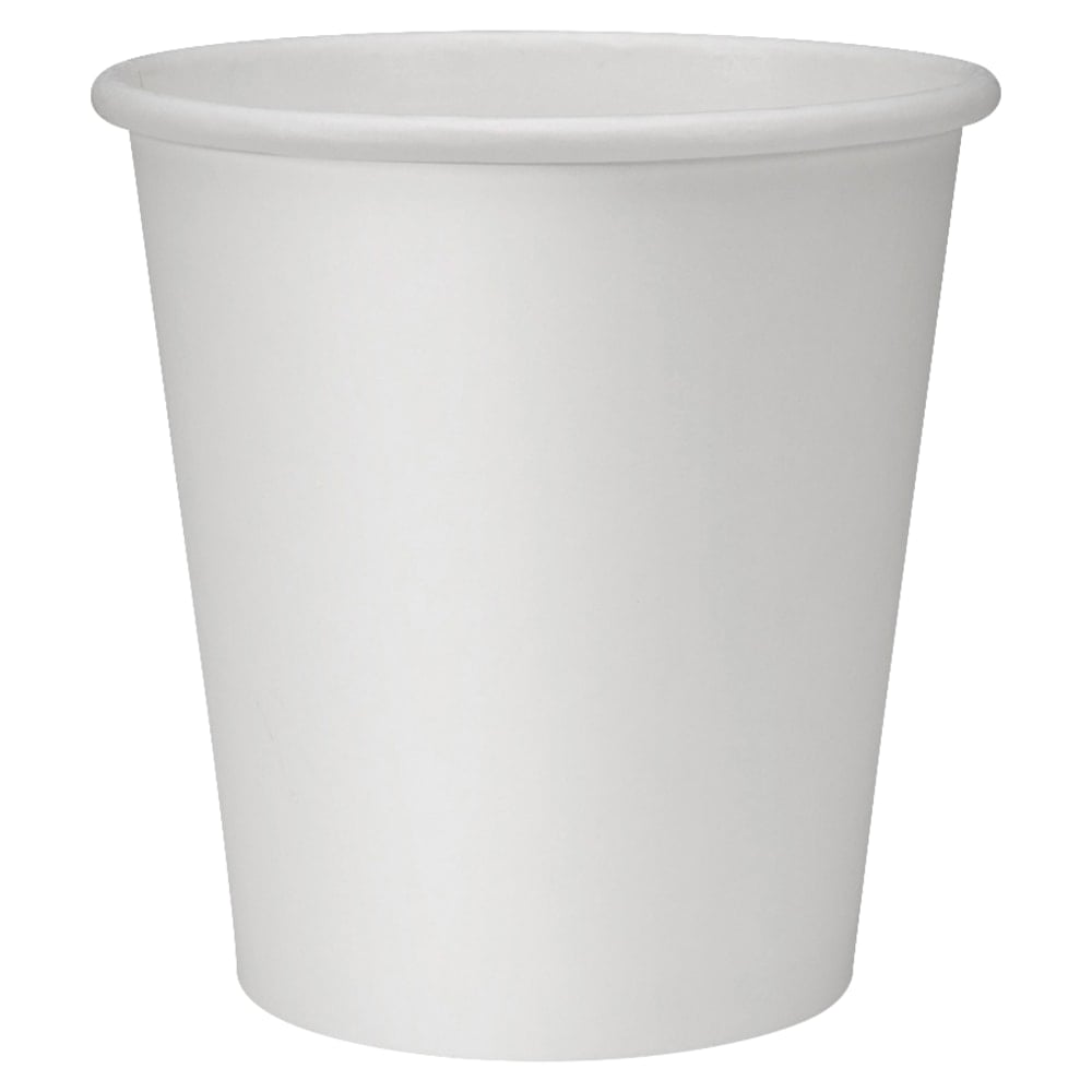 Genuine Joe Polyurethane-Lined Disposable Hot Cups, Single, 10 Oz, White, Pack Of 50 (Min Order Qty 9) MPN:19046