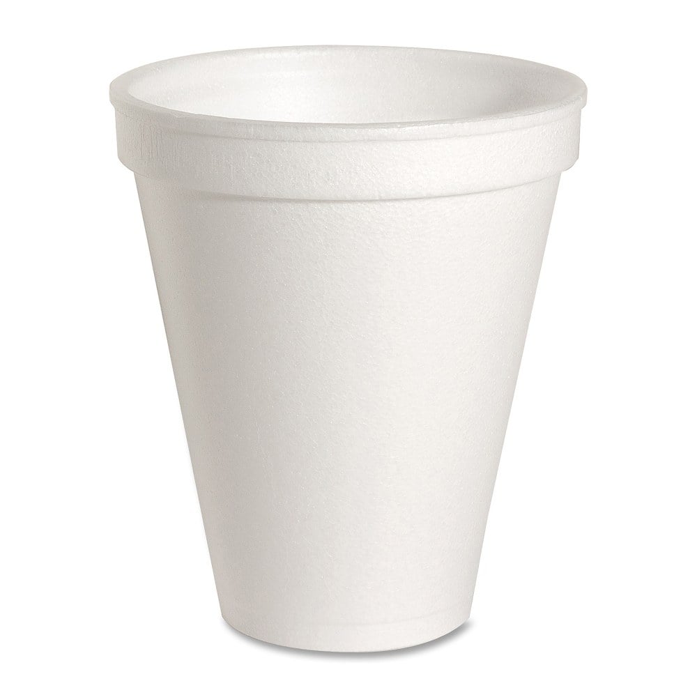 Genuine Joe Hot/Cold Foam Cups, 8 Oz, White, Carton Of 1,000 Cups MPN:58550