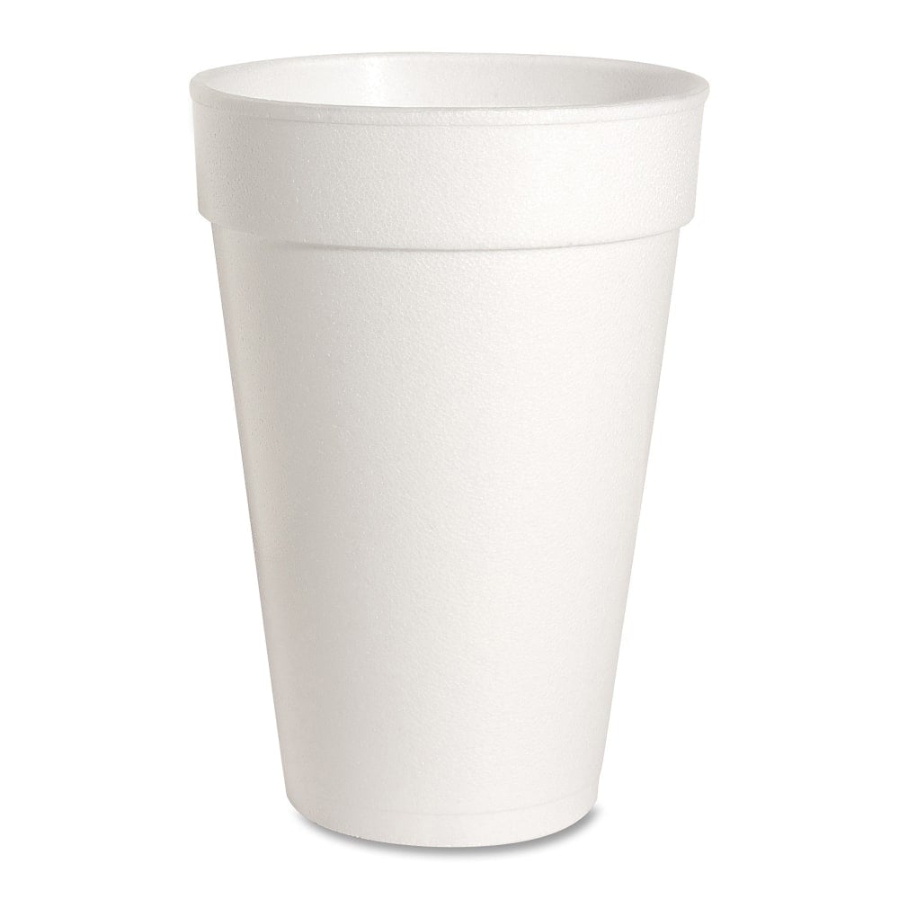 Genuine Joe Hot/Cold Foam Cups, 16 Oz, White, Carton Of 500 Cups (Min Order Qty 2) MPN:58554