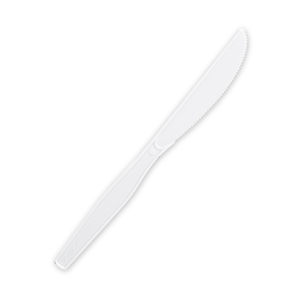 Genuine Joe Heavy/Medium-Weight Polystyrene Knives, White, Box Of 100 (Min Order Qty 8) MPN:10431