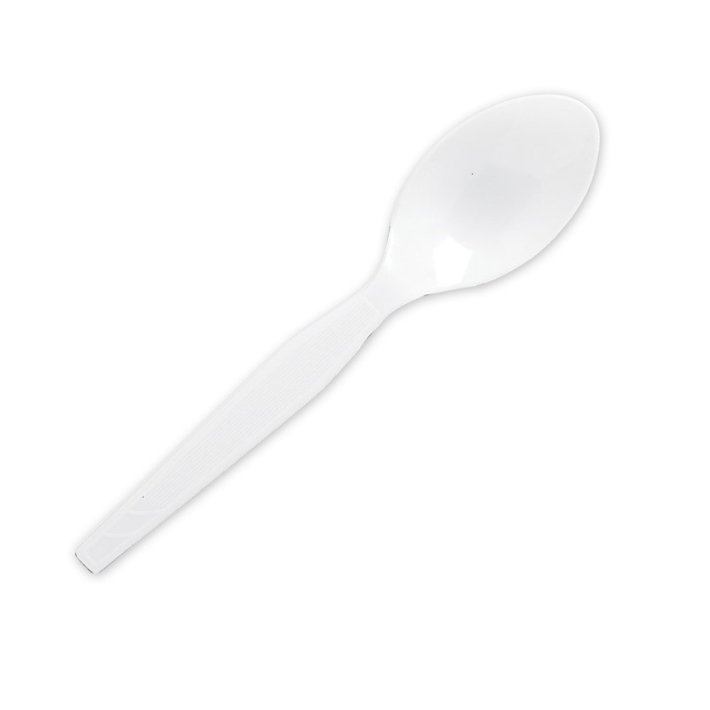 Genuine Joe Heavy/Medium-Weight Polystyrene Spoons, White, Box Of 100 (Min Order Qty 12) MPN:10432