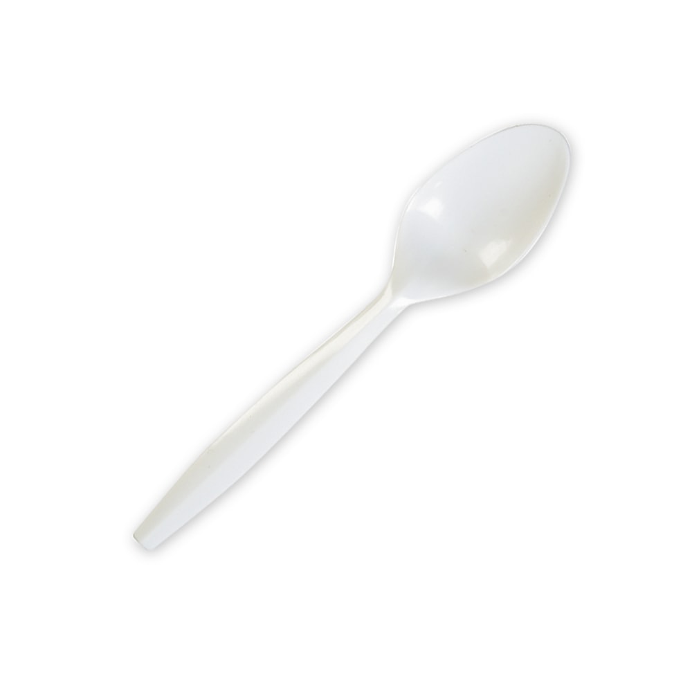 Genuine Joe Heavy/Medium-Weight Polypropylene Spoons, White, Box Of 1,000 (Min Order Qty 3) MPN:20002