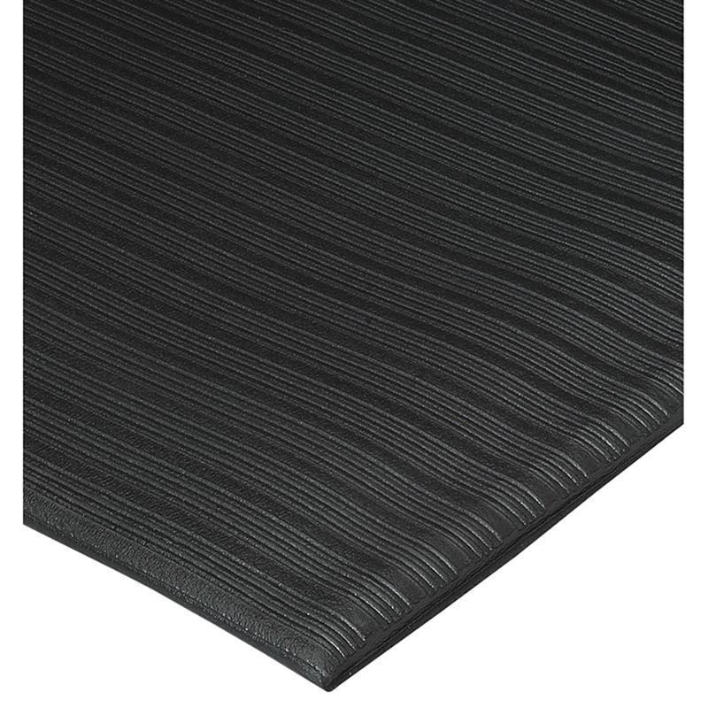 Genuine Joe Air Step Anti-Fatigue Mat, 3ft x 12ft, Black MPN:01710