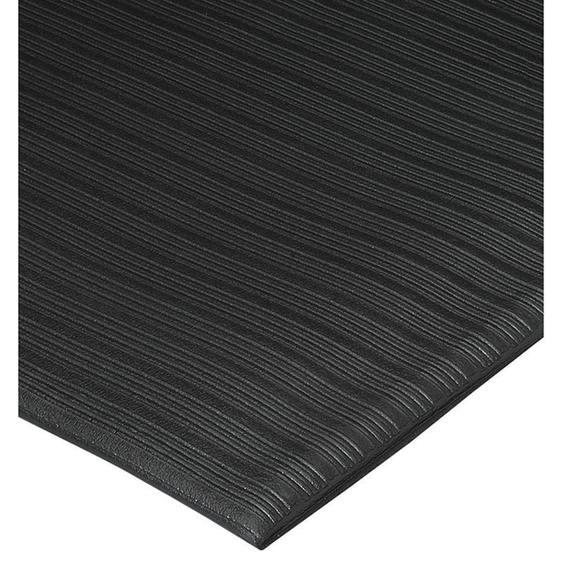 Genuine Joe Air Step Anti-Fatigue Mat, 3ft x 60ft, Black MPN:02053