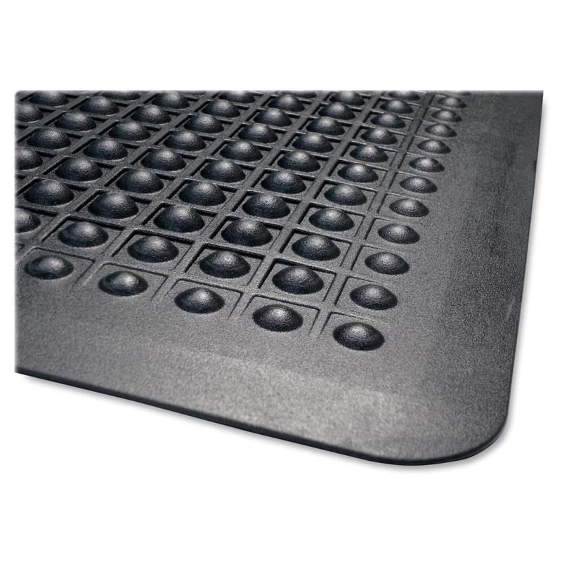 Genuine Joe Flex Step Anti-Fatigue Mat, 2ft x 3ft, Black (Min Order Qty 2) MPN:02146