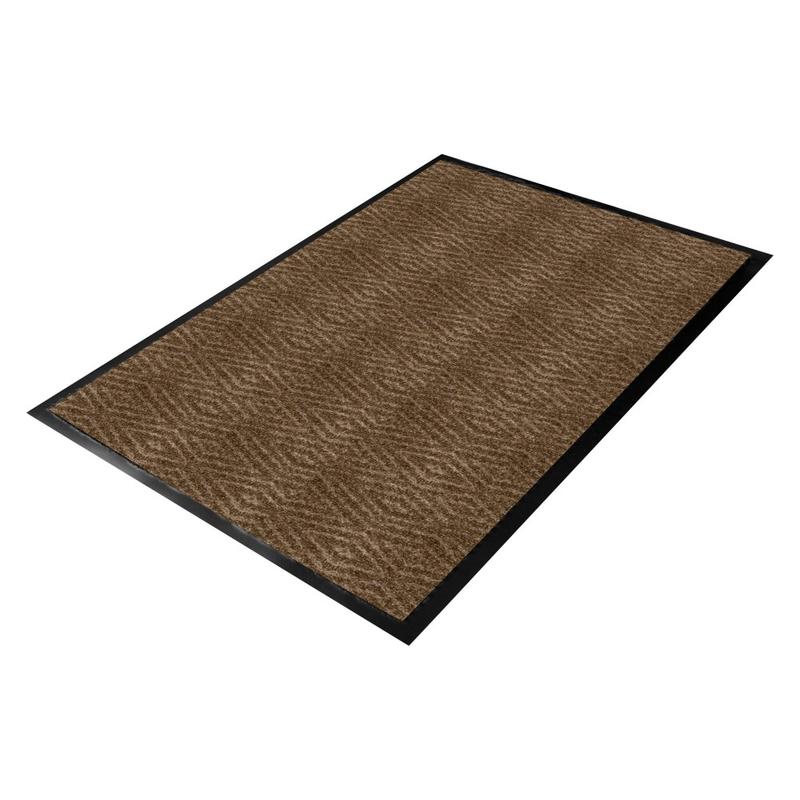 Genuine Joe Dual-Ribbed Indoor Floor Mat, 3ft x 5ft, Chocolate (Min Order Qty 2) MPN:02400