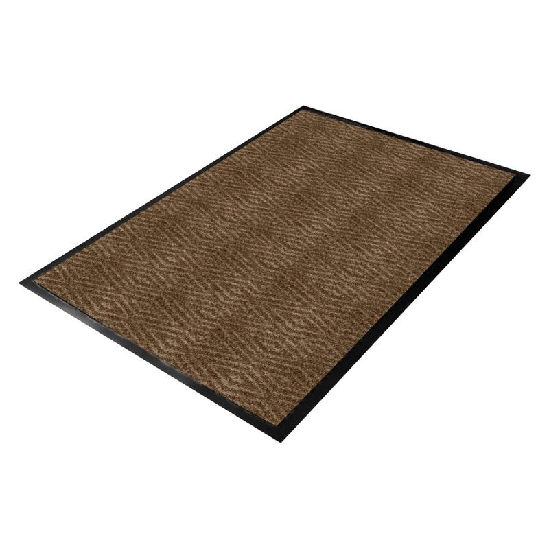 Genuine Joe Dual-Ribbed Indoor Floor Mat, 4ft x 6ft, Chocolate MPN:02401