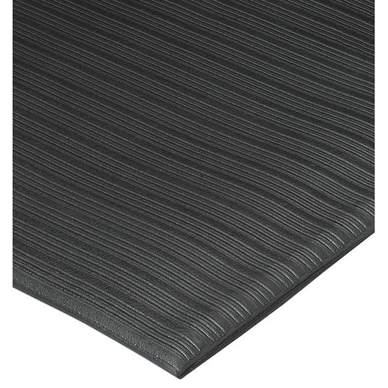 Genuine Joe Air Step Anti-Fatigue Mat, 3ft x 5ft, Black MPN:53351