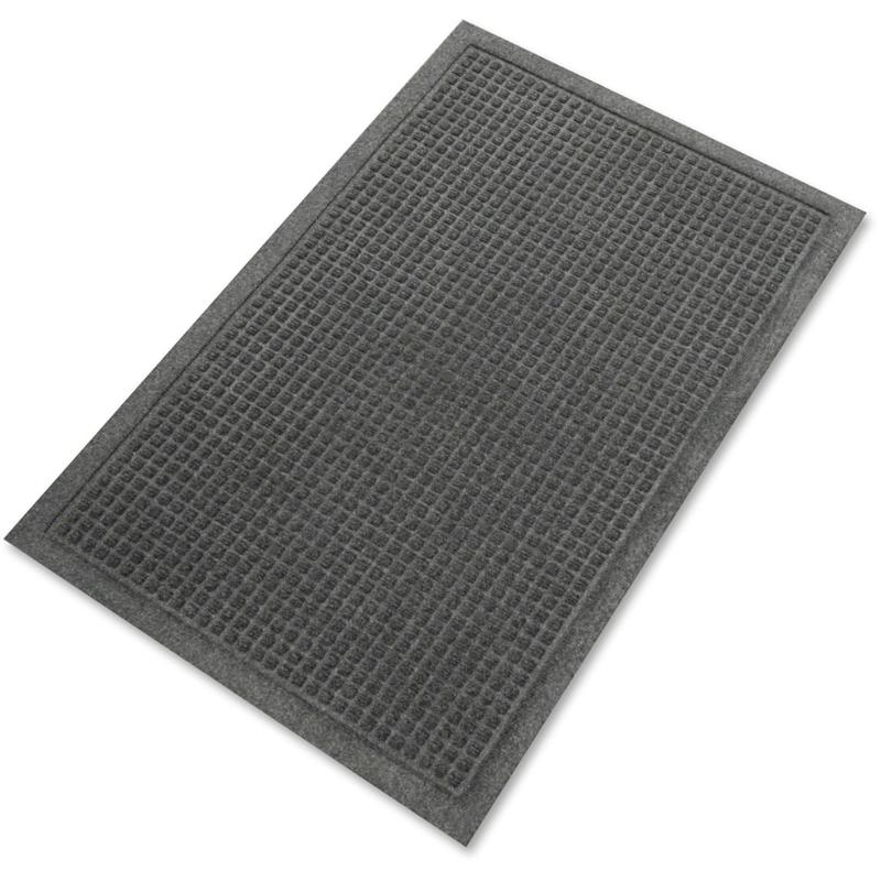 Genuine Joe EcoGuard Eternity Indoor Floor Mat, 2ft x 3ft, Charcoal Gray (Min Order Qty 3) MPN:58935