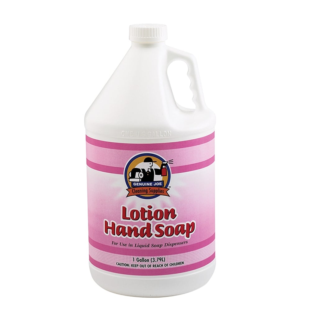 Genuine Joe Liquid Hand Soap With Skin Conditioners, Unscented, 128 Oz Bottle (Min Order Qty 5) MPN:02105