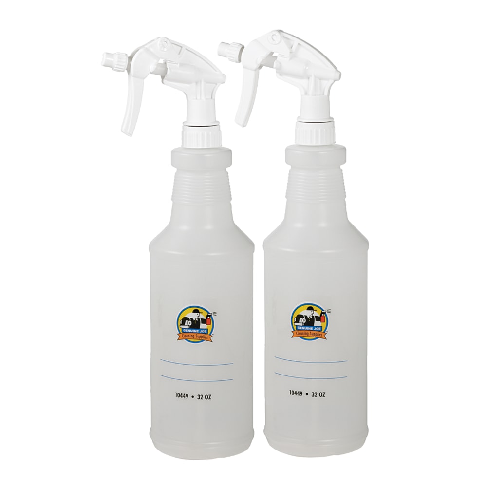 Genuine Joe Plastic Spray Bottles, Box Of 2 (Min Order Qty 7) MPN:10449