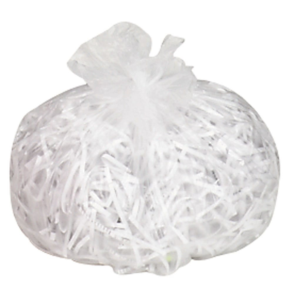 Genuine Joe 0.6 mil Trash Bags, 33 gal, 33inH x 40inW, Clear, 500 Bags MPN:01757