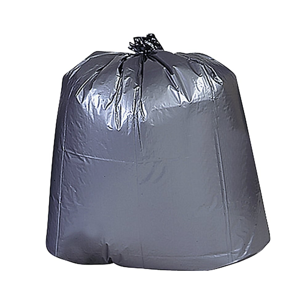 Genuine Joe 0.01 mil Trash Bags, 33 gal, 33inH x 40inW, 70% Recycled, Black, 100 Bags (Min Order Qty 2) MPN:70341