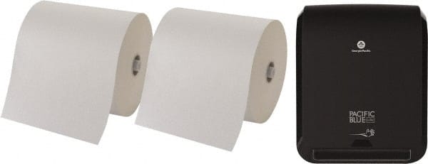 Paper Towel & Dispenser Set with 2 Cases of (6) Rolls per Case of 1-Ply White Paper Towels MPN:5054279/5054578