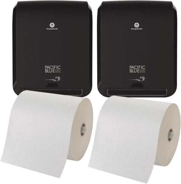 Paper Towel & Dispenser Set with 2 Dispensers & 2 Cases of (6) Rolls per Case of 1-Ply Brown Paper Towels MPN:5054578/5054279