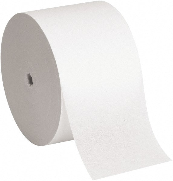 Compact Coreless 1-Ply Recycled Toilet Paper By, White MPN:19374