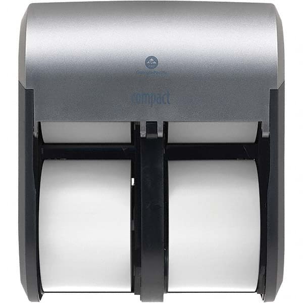 Compact Quad 4-Roll Coreless High-Capacity Toilet Paper Dispenser, Faux Stainless MPN:56746A