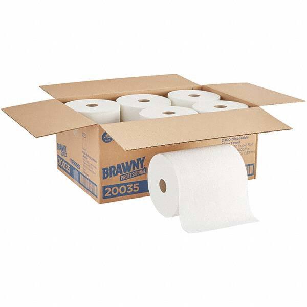 Brawny Professional D300 Disposable Shop Towel Refills For 59465 Dispenser, White MPN:20035