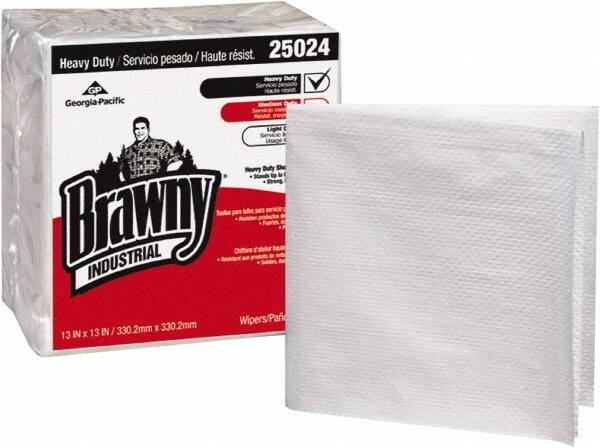 Brawny Professional H700 Disposable Cleaning Towels, <-Fold, White MPN:25024