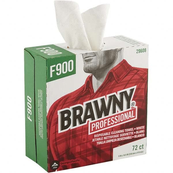 Brawny Professional F900 Disposable Cleaning Towels, Tall Box, White MPN:29608