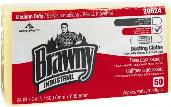 Brawny Professional Disposable Dusting Cloths, Yellow MPN:29624