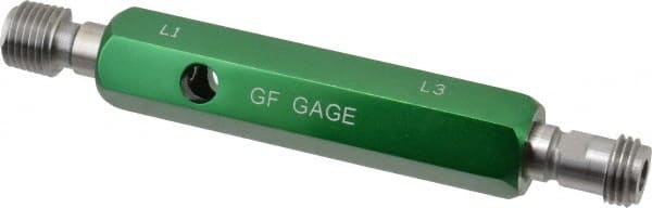 Pipe Thread Plug Gage: Tapered, 1/4-18, Class L-1, Double End MPN:P025018NLS