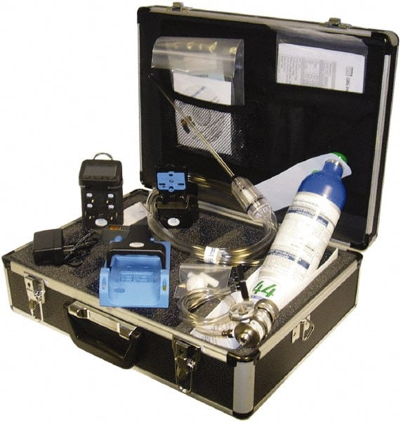 Multi-Gas Detector: Carbon Monoxide, Combustible, Hydrogen Sulfide & Oxygen, Audible & Visual Signal, LCD MPN:G450-11465C