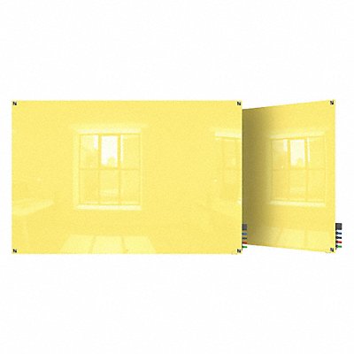 Dry Erase Board Magnetic Glass 48 W MPN:HMYSM34YW