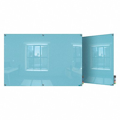 Dry Erase Board Magnetic Glass 96 W MPN:HMYSM48BE