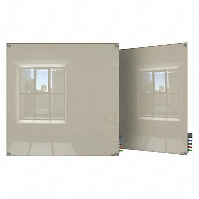 Dry Erase Board Non-Magnetic Glass 48 W MPN:HMYSN44GY