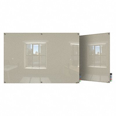 Dry Erase Board Non-Magnetic Glass 96 W MPN:HMYSN48GY