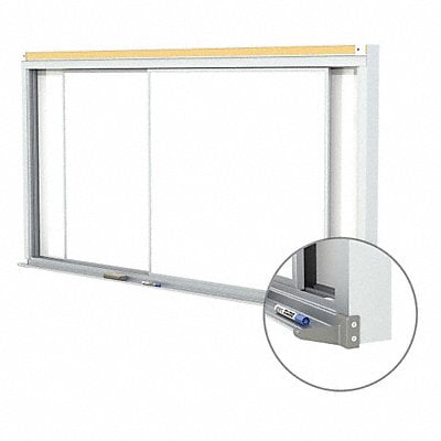 Dry Erase Sliding Board Porcelain 120 W MPN:HSM2-410