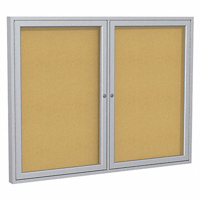 Enclosed Bulletin Board Cork 36x48 In. MPN:PA23648K