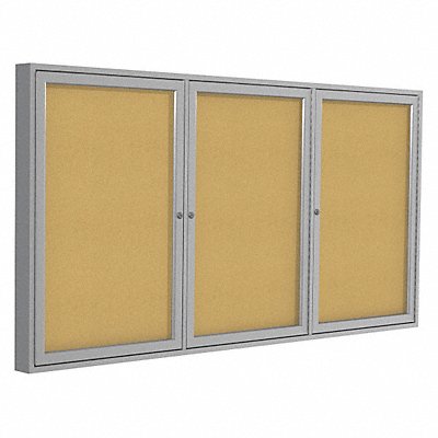 Enclosed Bulletin Board Cork 36x72 In. MPN:PA33672K