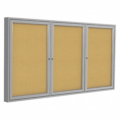 Enclosed Bulletin Board Cork 72x48 In. MPN:PA34872K